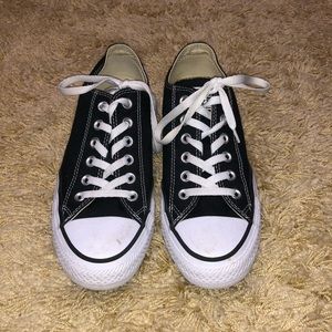 POSSIBLY PAINTED ($60) Black Low Top Converse 8